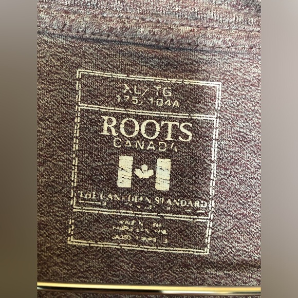 ➿ Roots | Mens Burgundy Tee Shirt - Picture 3 of 6